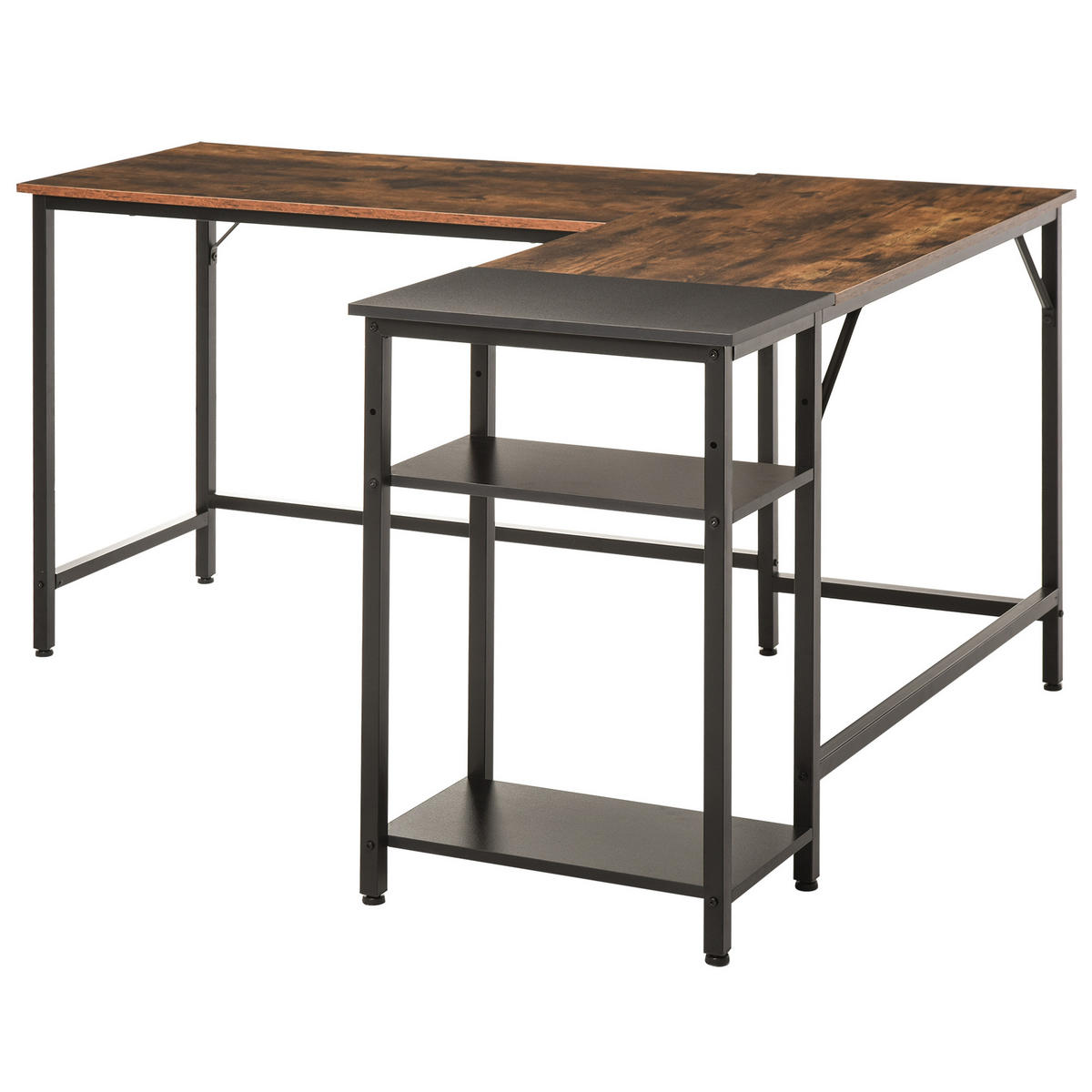 ECKSCHREIBTISCH Multicolor 1 Stück - Multicolor, Holzwerkstoff (150/120/75cm) - GiPP