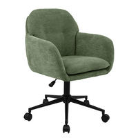 BÜRODREHSTUHL - Dunkelgrün, Textil/Metall (61/85/61cm) - home24