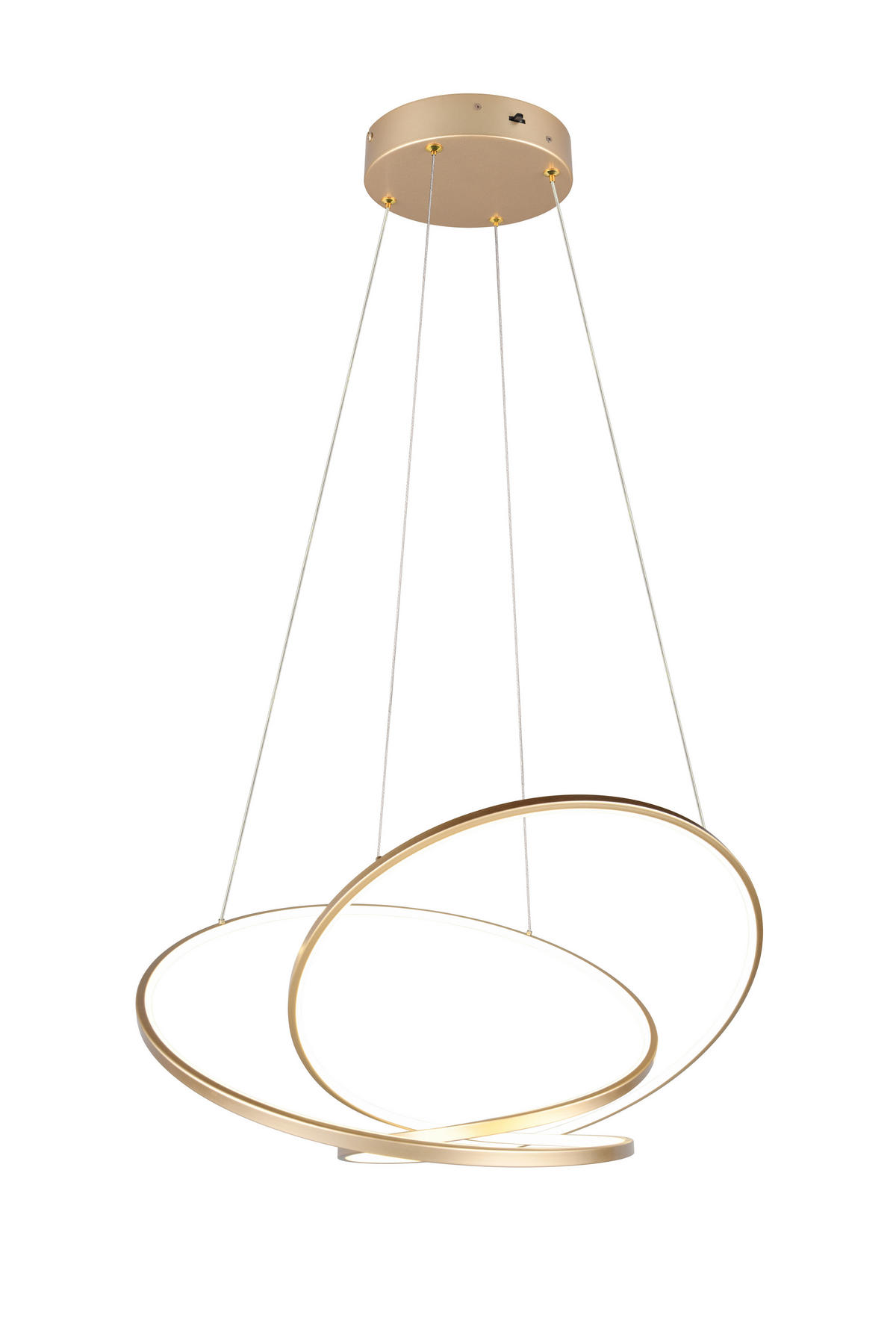 HÄNGELAMPE DARVIN - Gold - 0/0/150 cm - Goldfarben, Metall (84/84/150cm) - Trio Leuchten