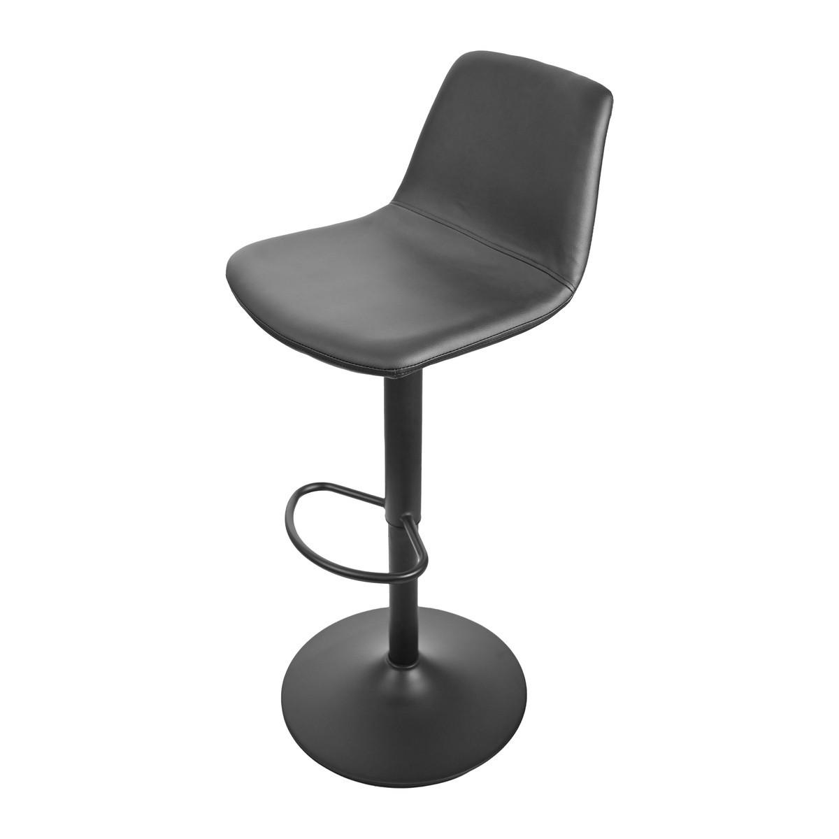 BARHOCKER (2er-set) - tomy 46/41/85 cm - Schwarz, Textil (41/85/46cm) - Calicosy