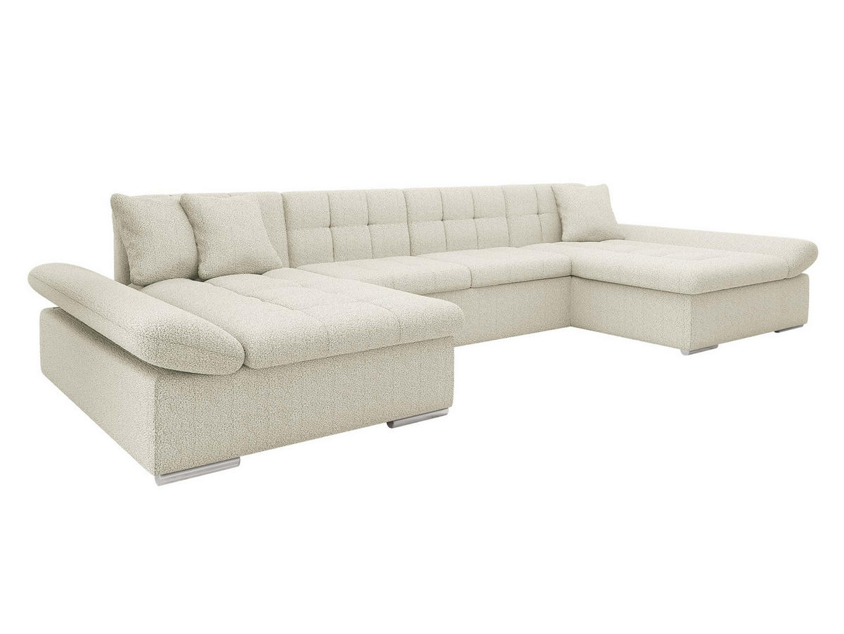 WOHNLANDSCHAFTEN Alia Premium - Sandfarben, Holz/Textil (360/75/160cm) - MIRJAN24