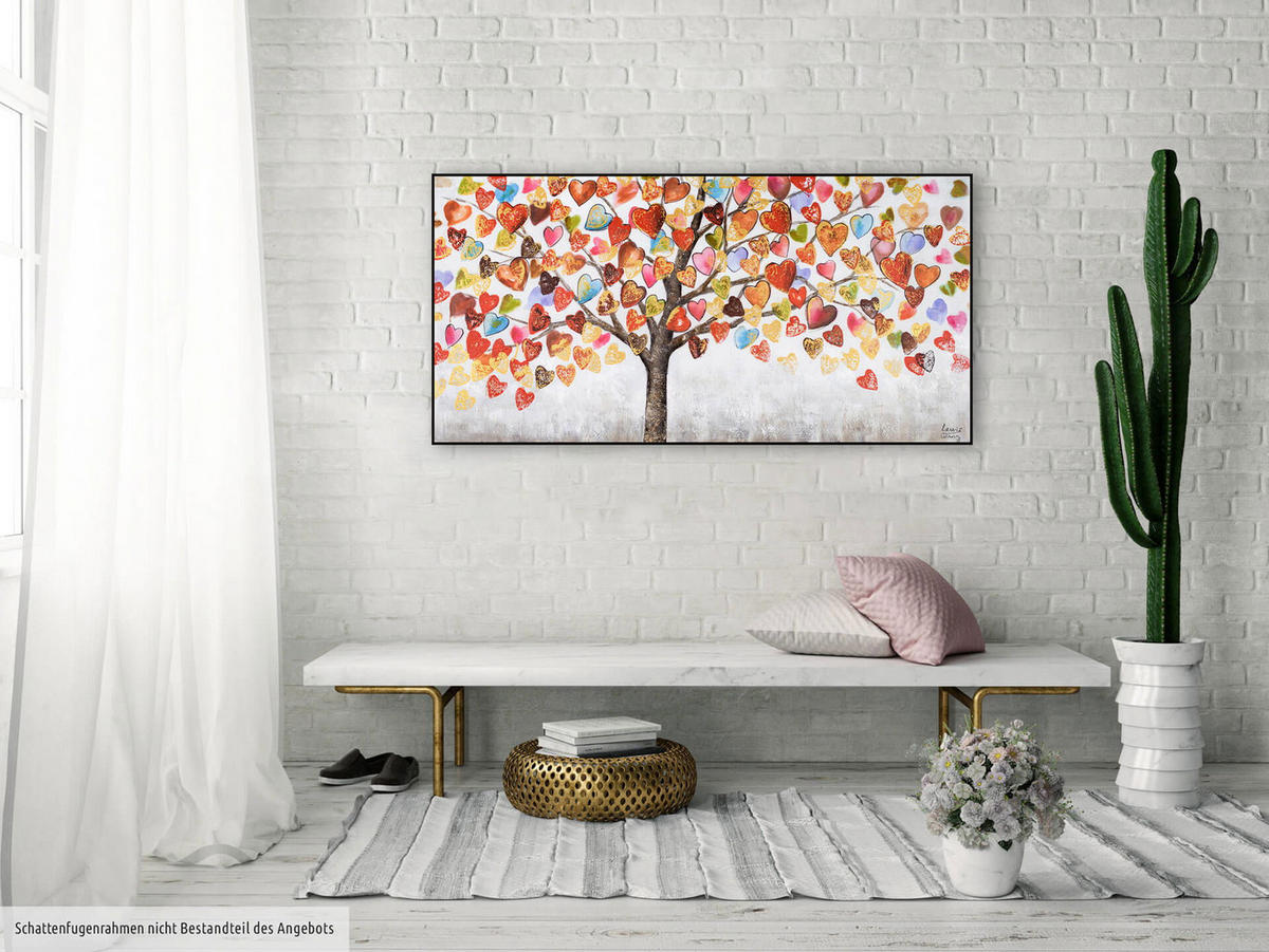 ÖLGEMÄLDE 120/60 cm - Multicolor/Weiß, Holz/Textil (1.72/60cm) - KUNSTLOFT