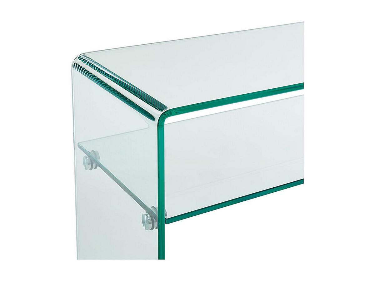 KONSOLENTISCH - 110 cm x 35 cm - Glas - Transparent - STILEOS - Transparent, Glas (35/110/75cm) - Vente-Unique