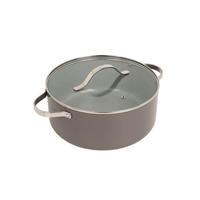 TOPF Grau 28/18/9 cm MR400918 - Grau, Metall (18cm) - Maestro 