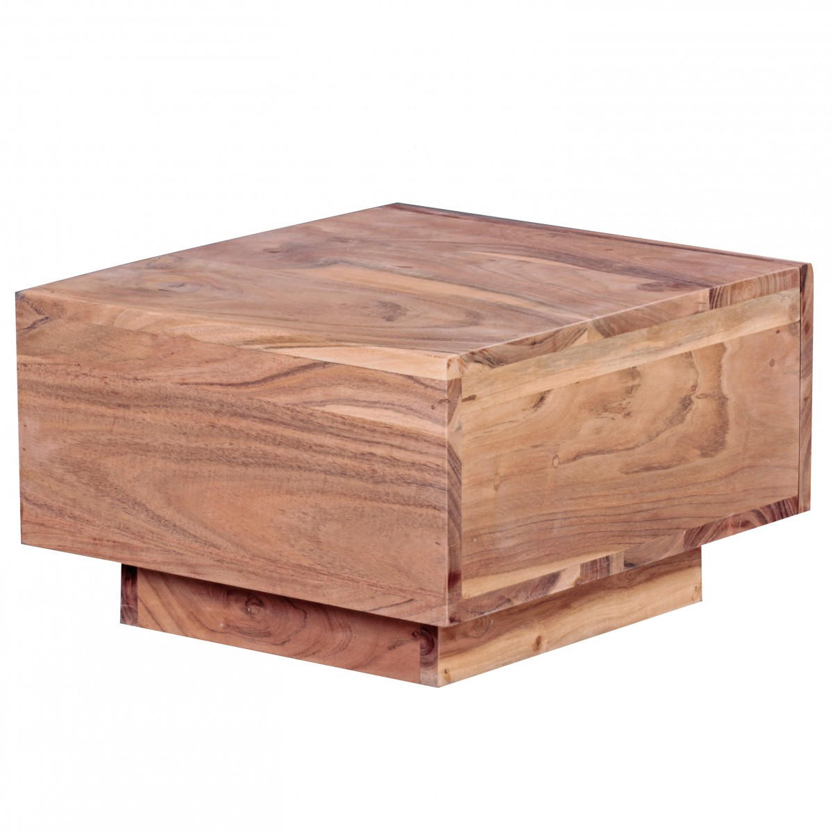 NACHTTISCH Massivholz Schublade Landhausstil Handgefertigt NAKO, Beige 40x40x25 cm - Beige, Holz/Metall (40/25/40cm) - KADIMA DESIGN
