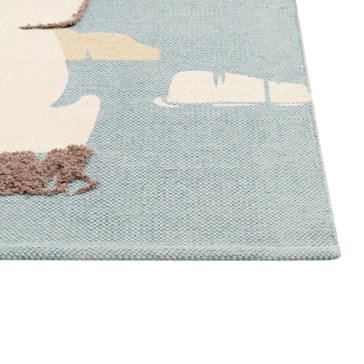 KINDERTEPPICH Barus 150/80 cm - Blau, Textil (80/150cm) - Beliani