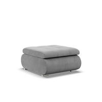 SITZPOUF FÜR DAS WOHNZIMMER FORESTA, Cord - Grau - Grau, Textil (88/42/70cm)
