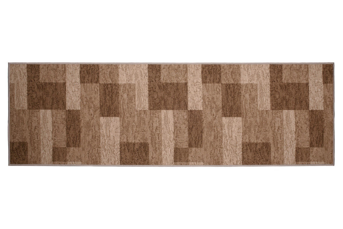 TEPPICHLÄUFER Anti-Rutsch Naturfarben rutschfest Gummiunterlage 100/400 cm - Naturfarben, Textil (100/400cm) - Tapiso