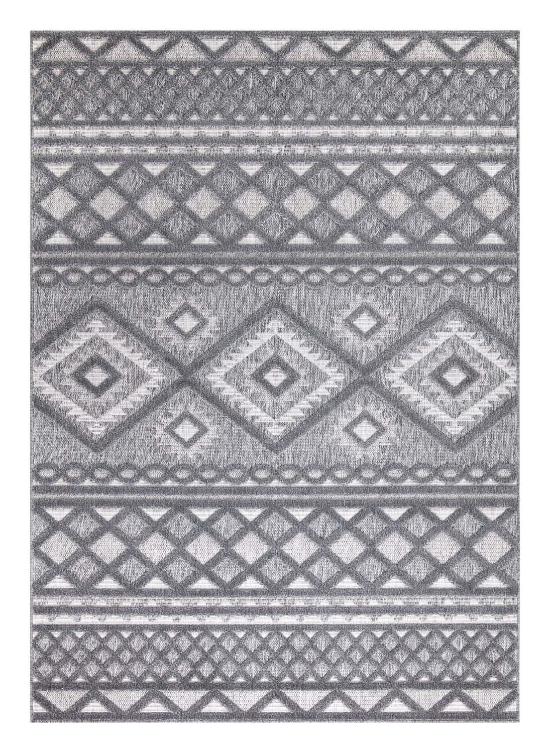 OUTDOOR-TEPPICH Santorini 435 Anthrazit 280x380 cm - Anthrazit, Textil (280/380cm) - carpet city