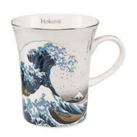 KÜNSTLERTASSE Die Welle, Hokusai, Porzellan, Silber - Silberfarben, Keramik (0.35L) - Goebel
