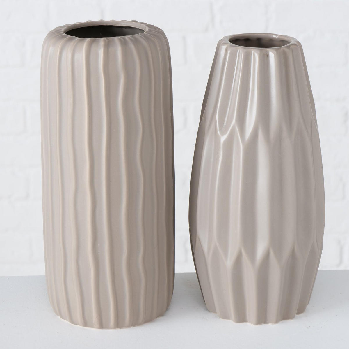 VASE Aquarel - Beige, Keramik (25.5cm) - Boltze Home