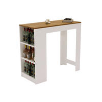 BARTISCH Nussbaumfarben 103/50.5/115cm - Nussbaumfarben/Weiß, Holzwerkstoff (115/103/50.5cm) - CraftPAK
