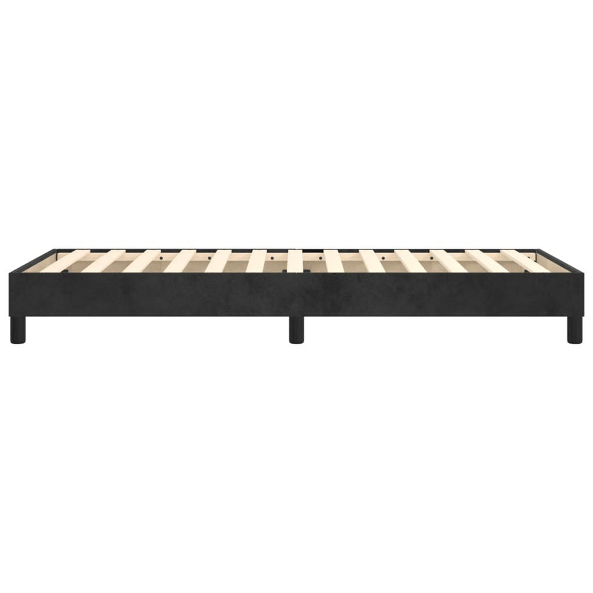 POLSTERBETT Quiring 100/203 cm - Schwarz, Holzwerkstoff (100/200cm) - Nettlife