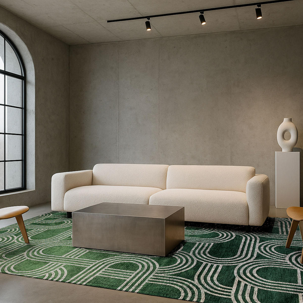 TEPPICH Green Dream Lola&Moi 200/280 cm - Grün, Kunststoff/Textil (200/280cm) - Lola&Moi