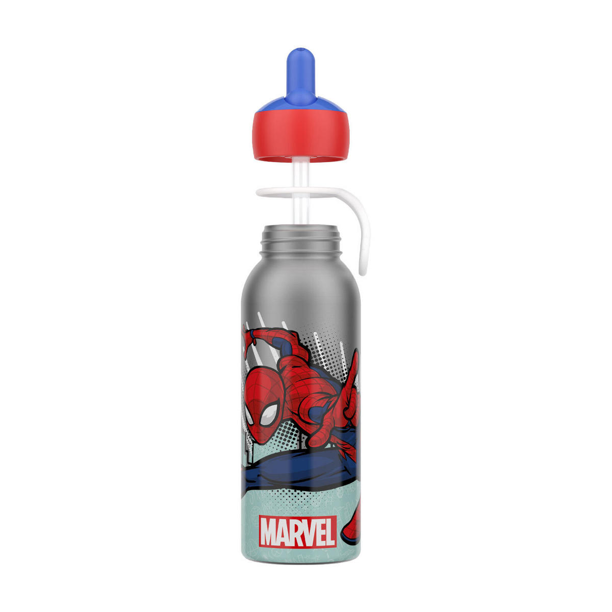 THERMOFLASCHE Campus (2025) Spiderman 350 ml - Blau/Rot, Metall (0.35L) - Mepal