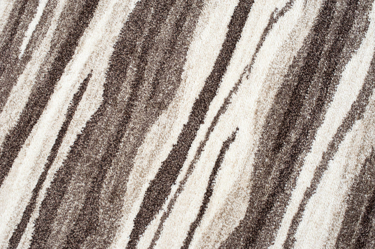 TEPPICHLÄUFER SARI hellbraun abstrakt 100/150 cm - Hellbraun, Textil (100/150cm) - Tapiso