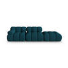 SOFA modular rechts Bellis aus 3D-Stoff marineblau 4 Sitzplätze - Blau, Textil (282/70/94cm) - Micadoni