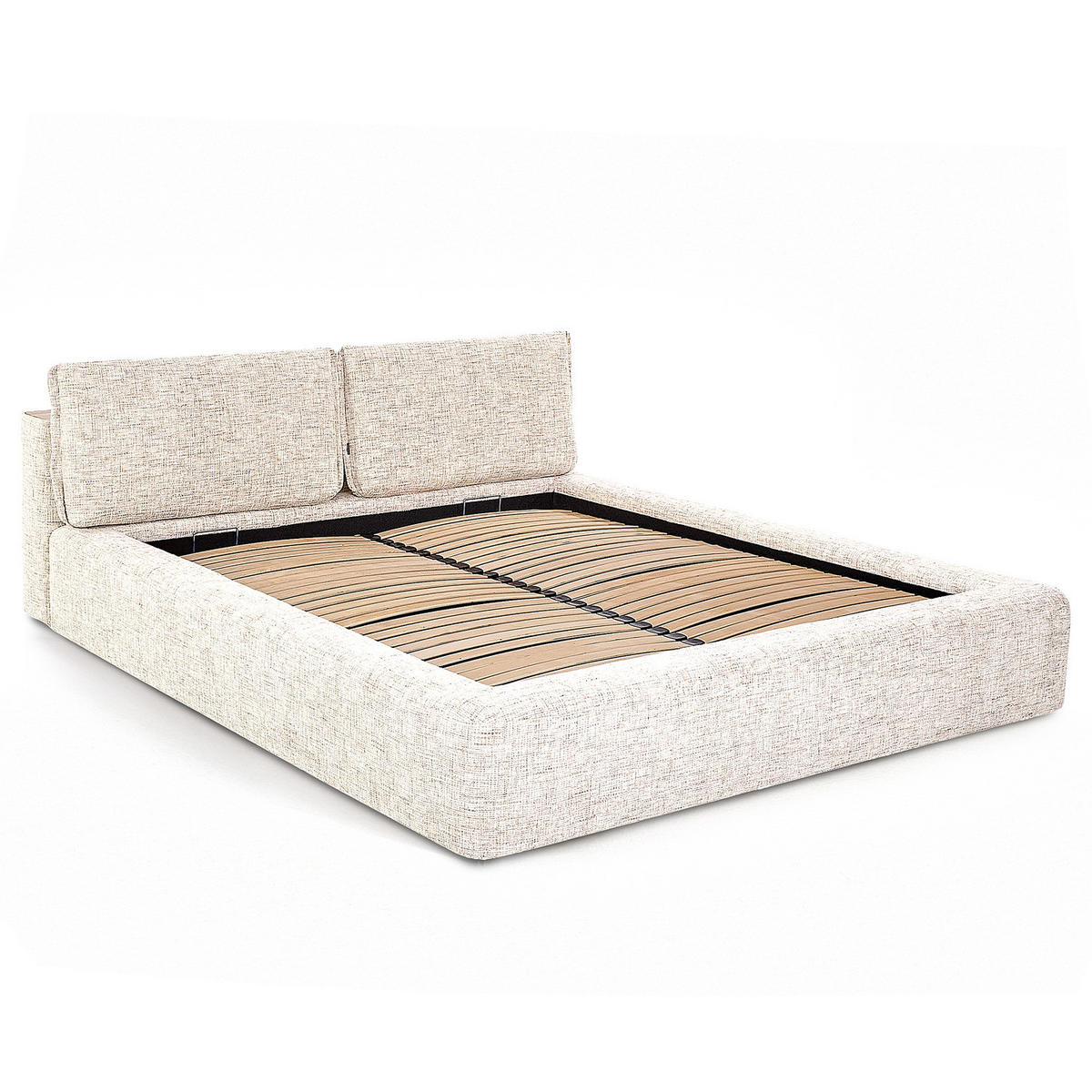 POLSTERBETT - Creme, Textil (140/200cm) - home24