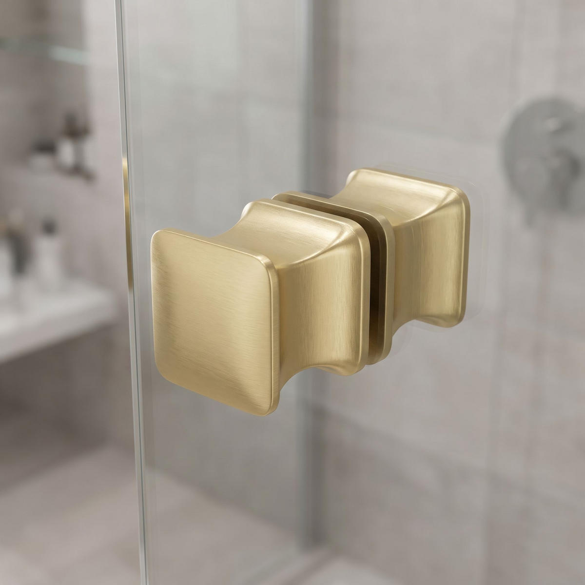DUSCHTÜRGRIFF Rea 04 Brushed Gold - Goldfarben, Metall (3/2.8cm) - REA