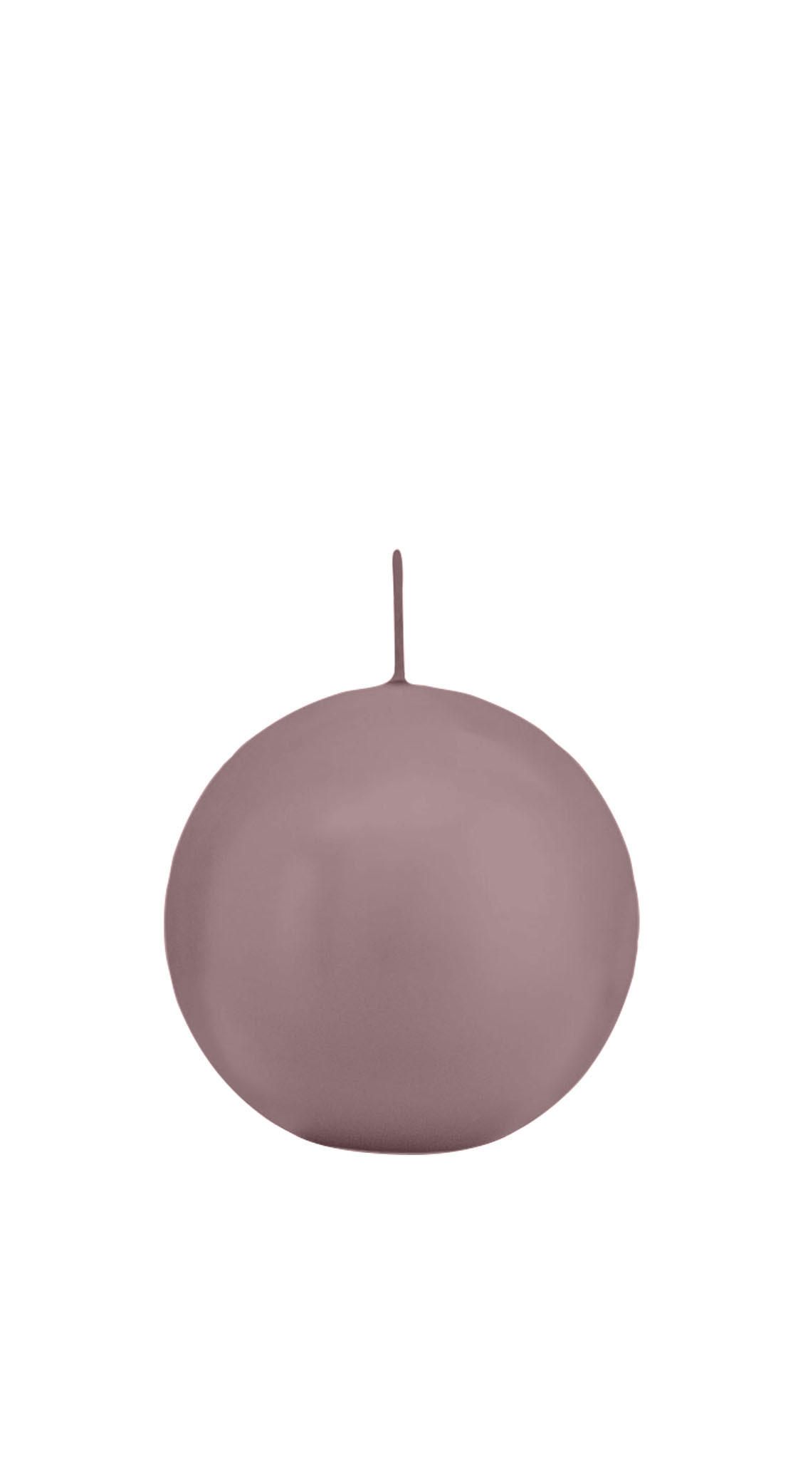 KUGELKERZEN Mauve Lila Ø 70 mm, 12 Stück - Mauve, Paraffin (7/7/7cm) - Wiedemann Kerzen
