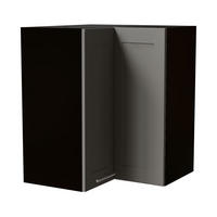 ECKHÄNGESCHRANK Oslo W12/60 Schwarz / Dust Grey Matt 60 / 60 / 72cm - Schwarz/Grau, Holz/Holzwerkstoff (60/72/60cm) - Feldmann-Wohnen