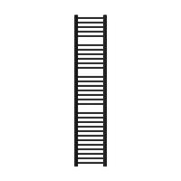 KOUŘOVÉ TĚLESO - černá, kov (30/180/3cm) - LuxeBath