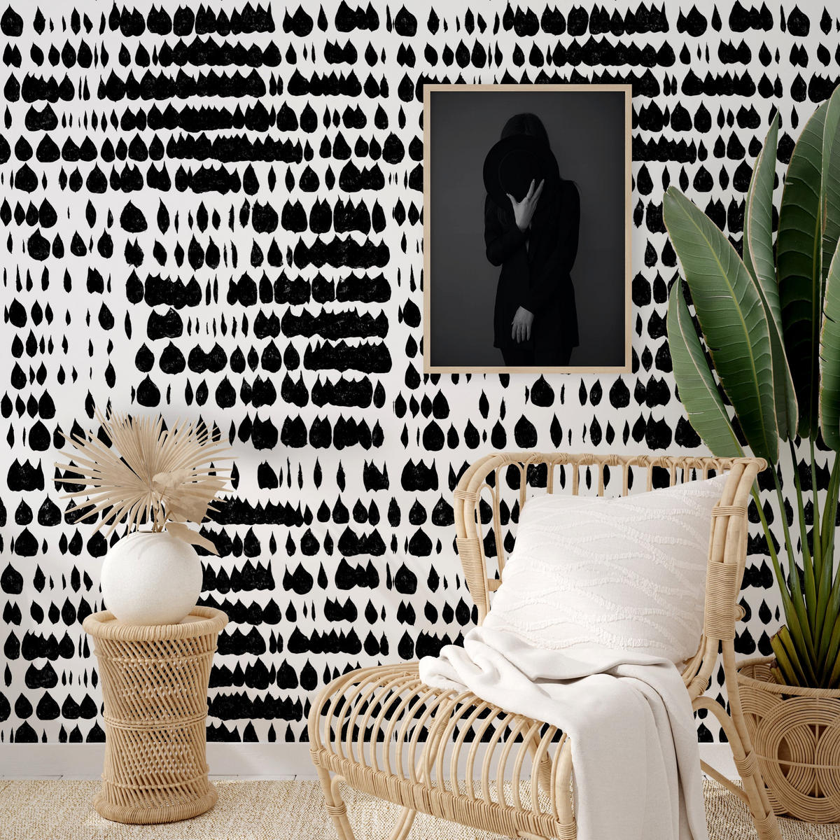 TAPETE Modern aus echtem Papier, 200x280cm, 8 Bögen - Weiß, Papier (200/280cm) - WALLPAPERS4BEGINNERS