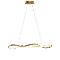 HÄNGELEUCHTE Marceline, Gold / Messing, 135cm - Goldfarben, Metall (80/16/135cm) - KOSILUM