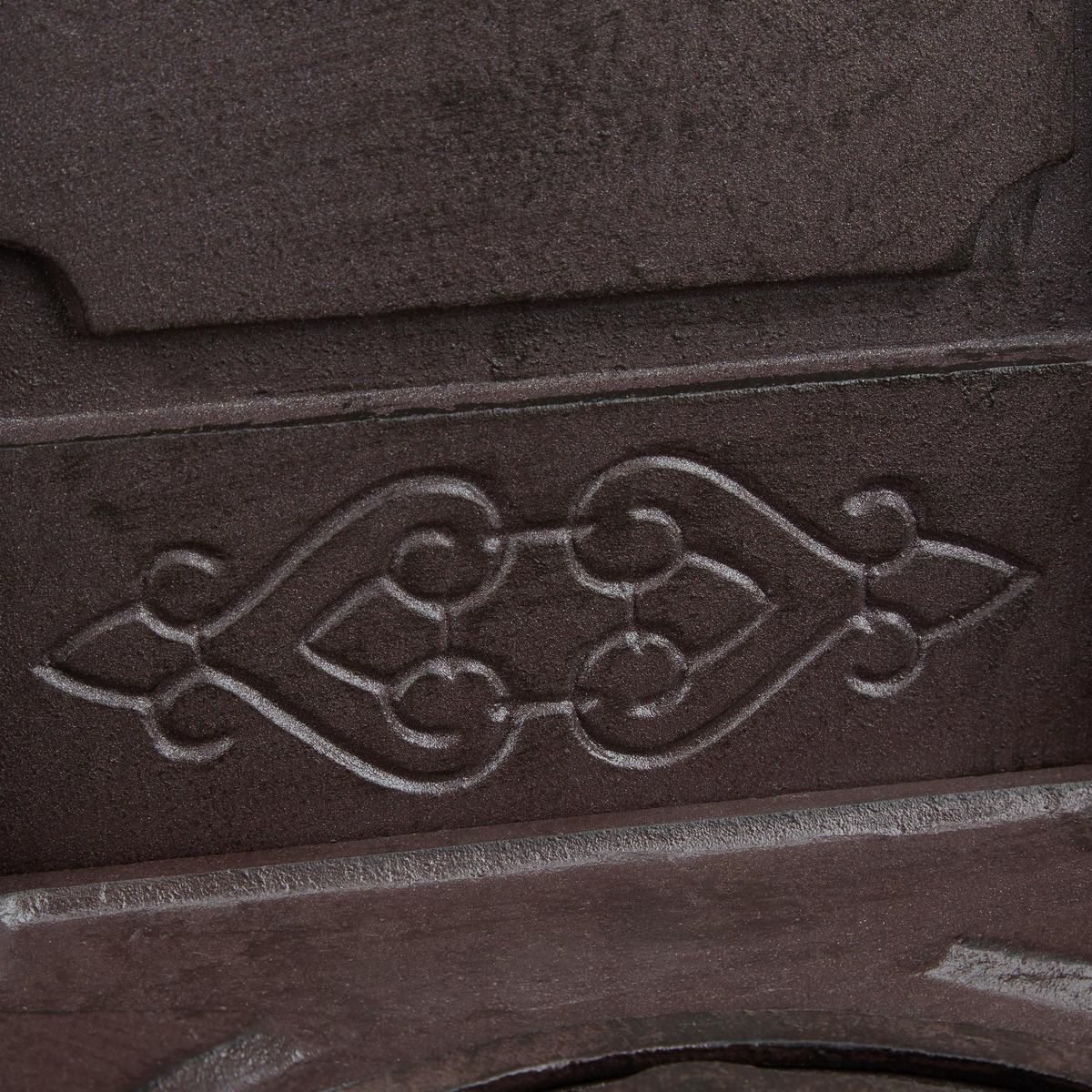 STANDBRUNNEN - Dunkelbraun, Metall (30/35.5/74cm) - Relaxdays