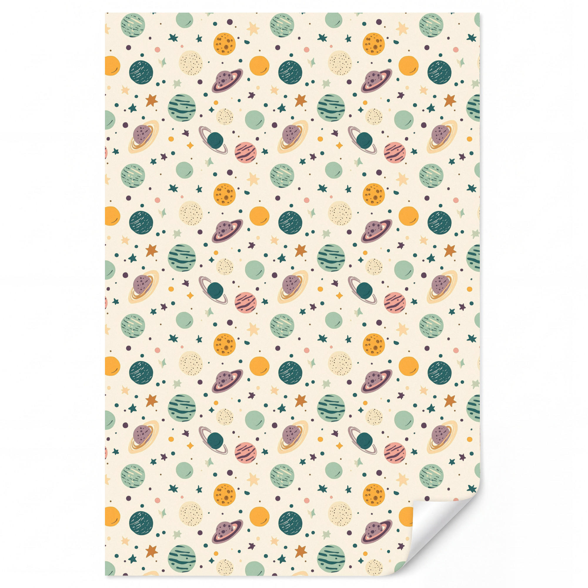 OnlyWow Kindertapete Creme 180x260 cm