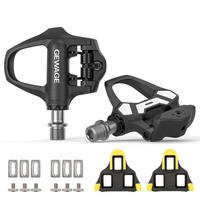 KLICKPEDALE für Rennrad Set mit verstellbarer Spannung und breiter Plattform - Schwarz, Kunststoff (8.7/1.5/10.3cm)