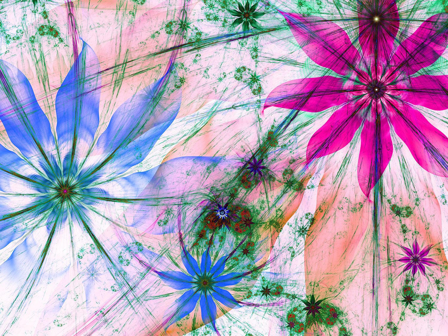 FOTOTAPETE Blumen 375 x 270 cm - Pink, Papier (375/270cm) - Sanders & Sanders