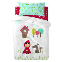 BETTBEZUG 2er-Set teiliges grandma 100x135 cm (kinderbett) mehrfarbig - Multicolor, Textil (100/135cm) - Happy Friday