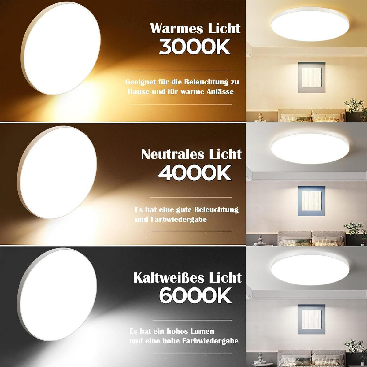 LED-DECKENLEUCHTE Zornschlag 28.0/2.5/28.0 cm - Weiß, Metall (28/28/2.5cm) - ZMH