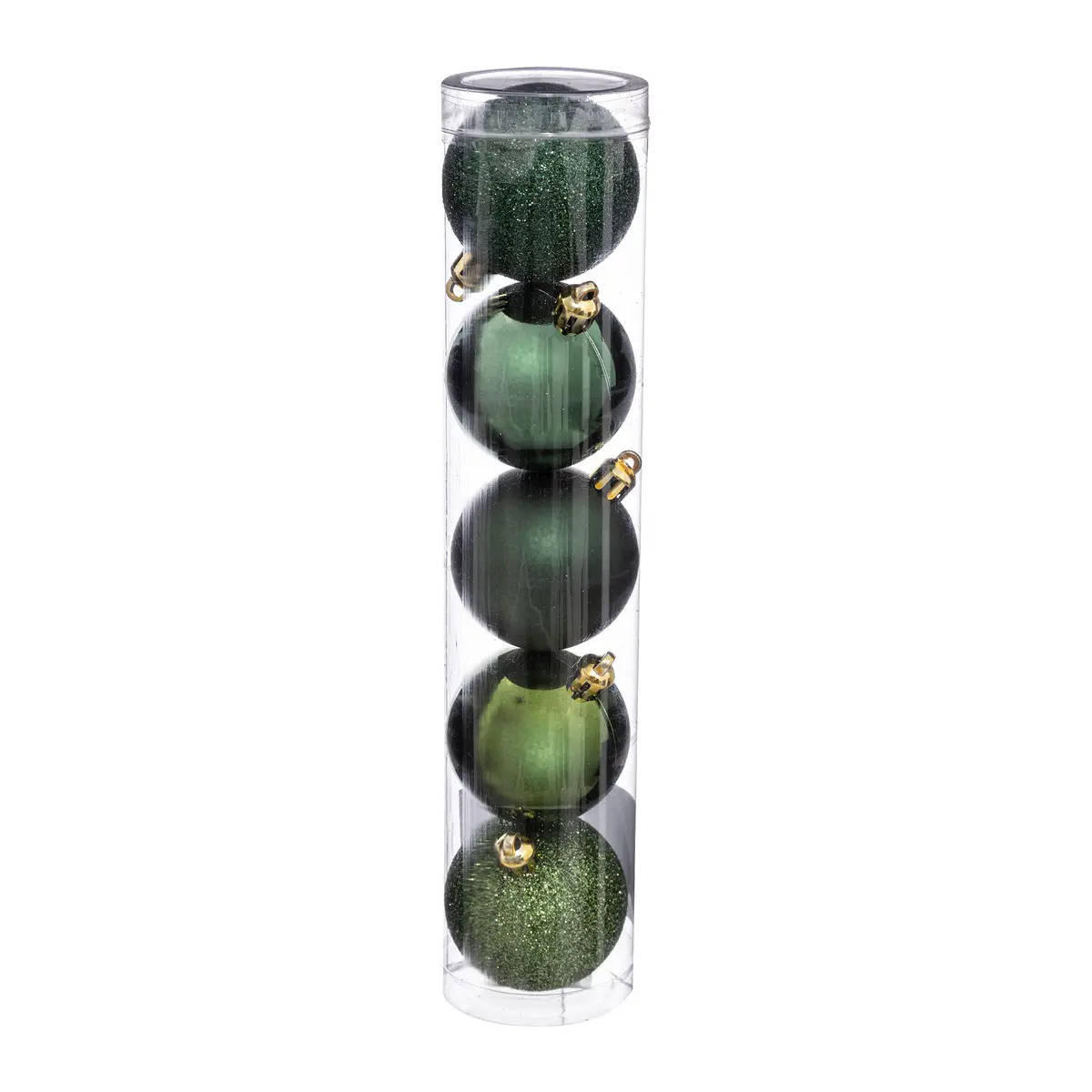 WEIHNACHTSKUGELN 5er-Set Ø 5 cm - Grün, Kunststoff (5/6.2/5cm) - Atmosphera Createur d´interieur