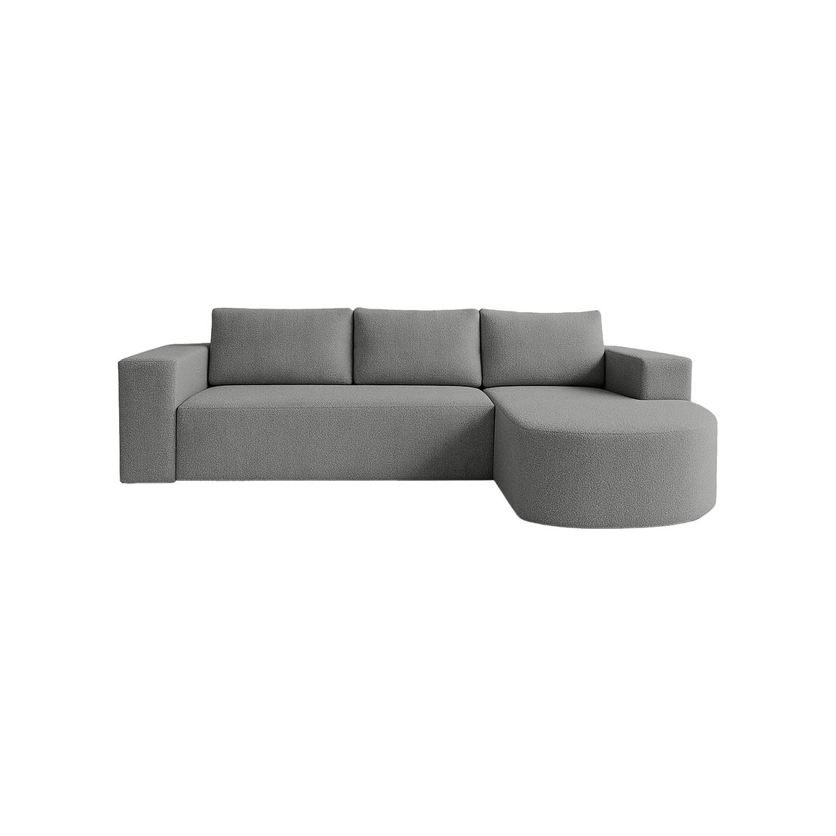 ECKSOFA Tolga mit Schlaffunktion, Grau - Grau, Textil (270/162cm) - Fedve
