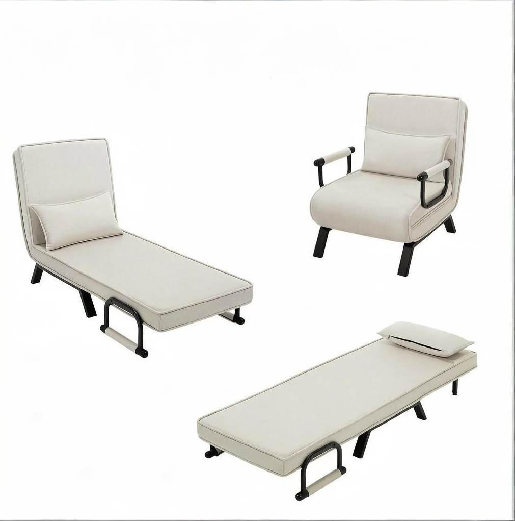 Okwish Schlafsessel Beige 75x78x65 cm
