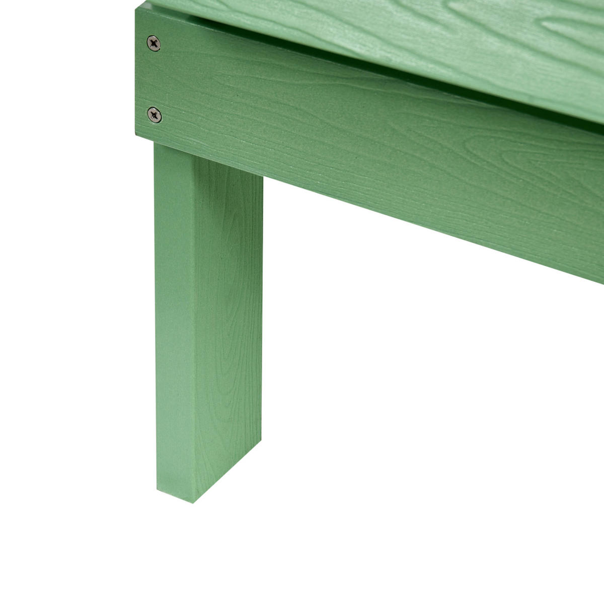 GARTENBANK Adirondack 125 cm Hellgrün - Hellgrün, Kunststoff (125/91/73cm) - Beliani