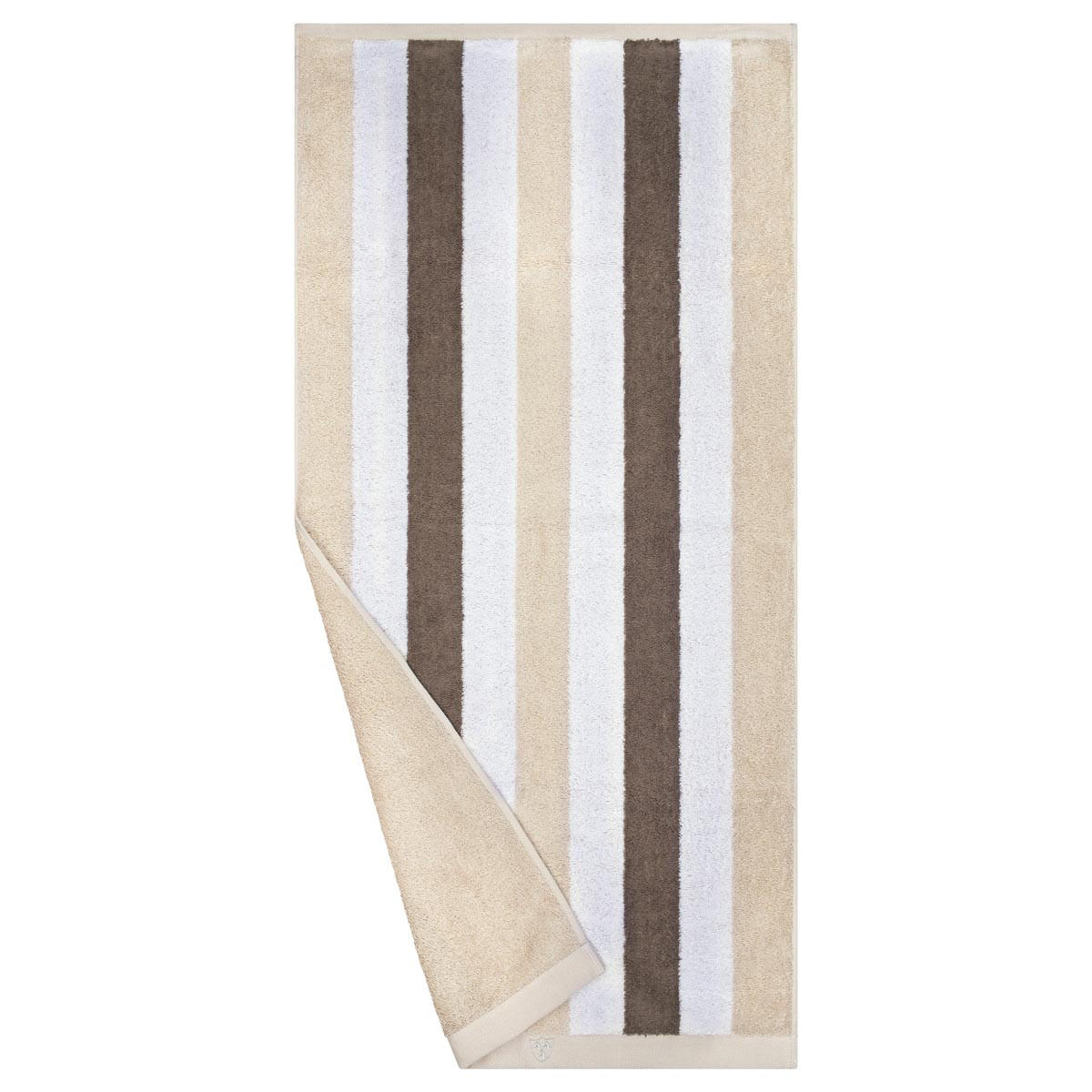 DUSCHTUCH Doubleface Stripes 2er-Set - Beige, Textil (70/140cm) - Ross