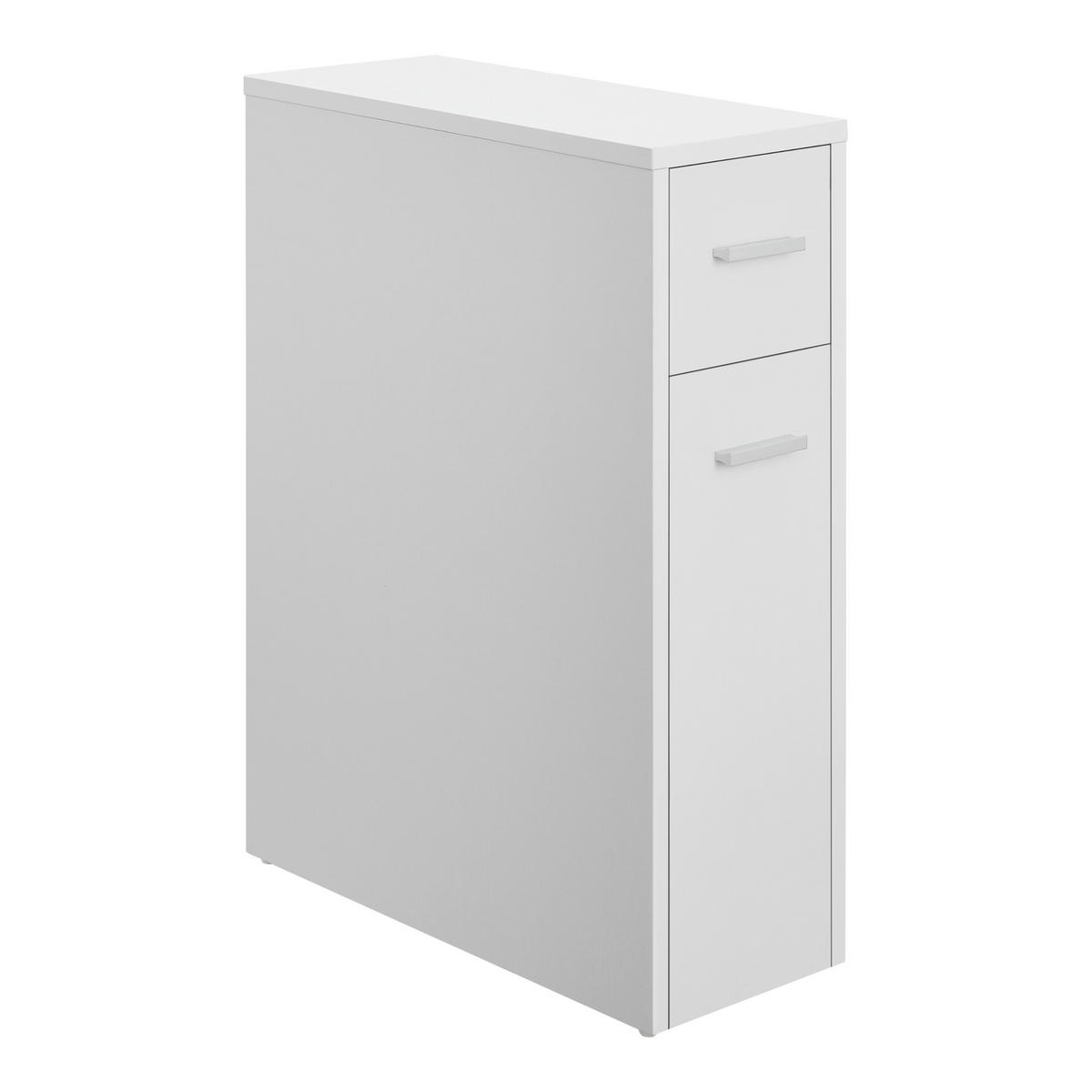 SEITENSCHRANK Kauhajoki - Weiß, Holzwerkstoff (20/61/45cm) - [en.casa]