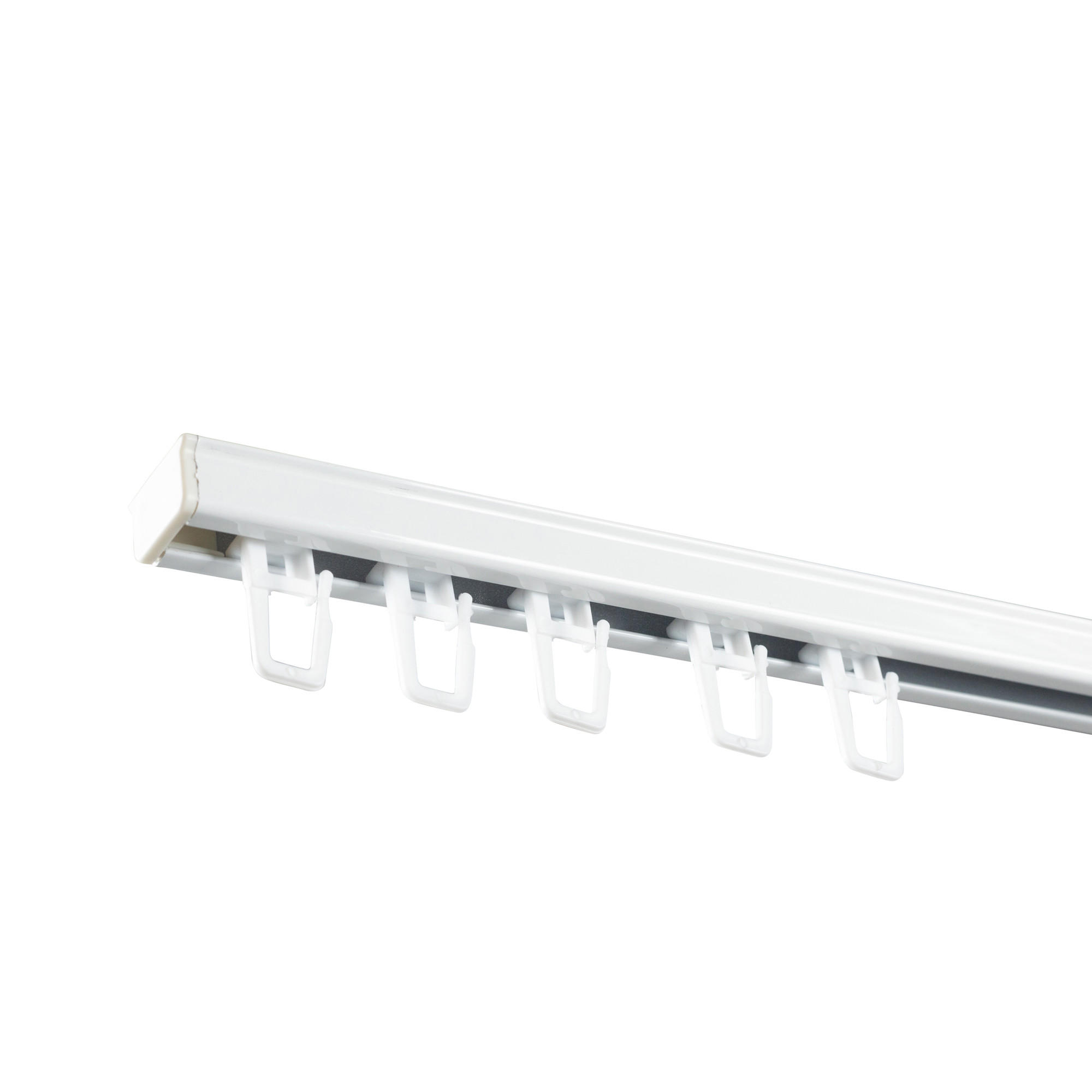 GARDINENSCHIENE RS, 1 läufig, 150 cm, weiß - Weiß, Metall (1.9/1.1/150cm) - SN Deco