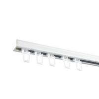 GARDINENSCHIENE RS, 1 läufig, 150 cm, weiß - Weiß, Metall (1.9/1.1/150cm) - SN Deco