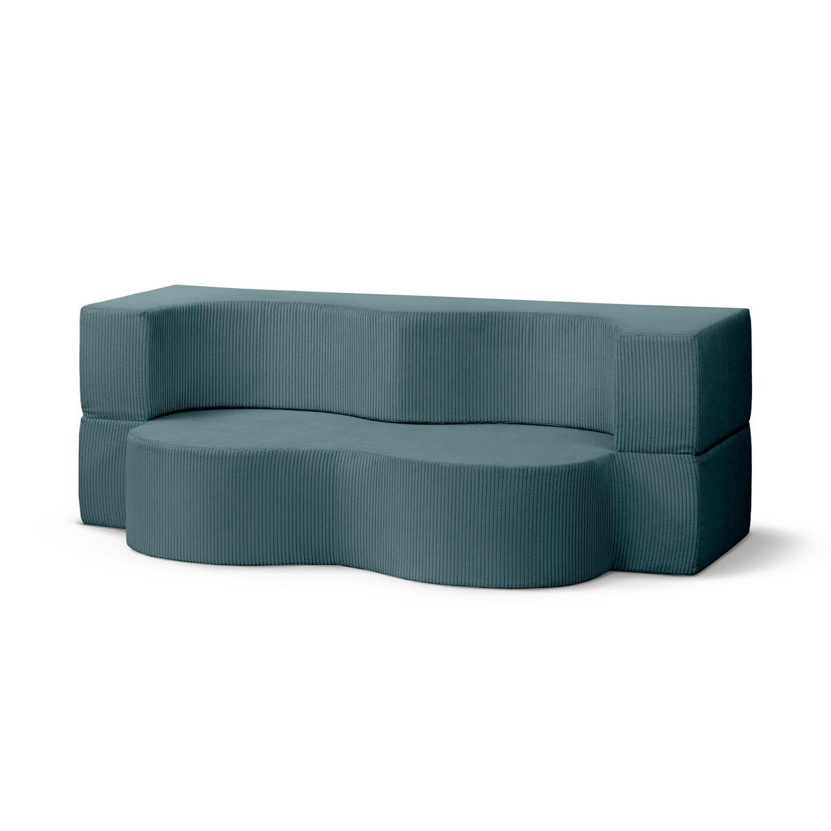 SOFA Kamelia Graphitfarben - Graphitfarben, Textil (200/70/100cm) - Pillovely