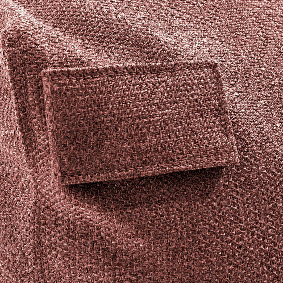 CHAISELONGUE, Terrakotta - Braun, Textil (85/65/160cm) - Oviala