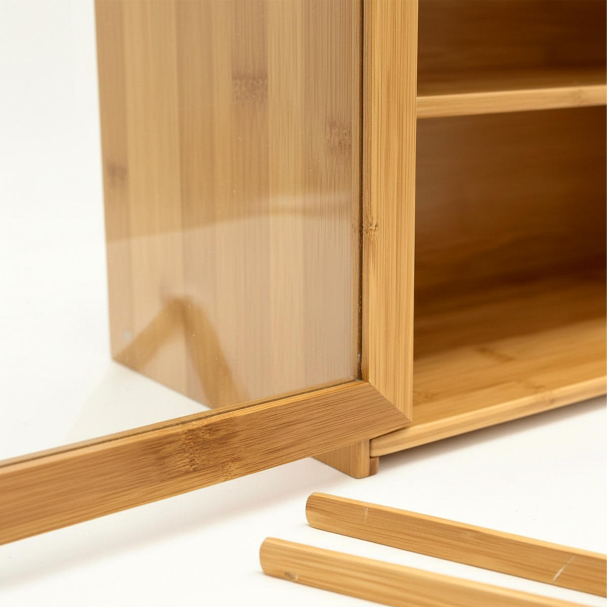 BROTKASTEN - Hellbraun, Holz/Kunststoff (40/31/17.5cm) - Relaxdays