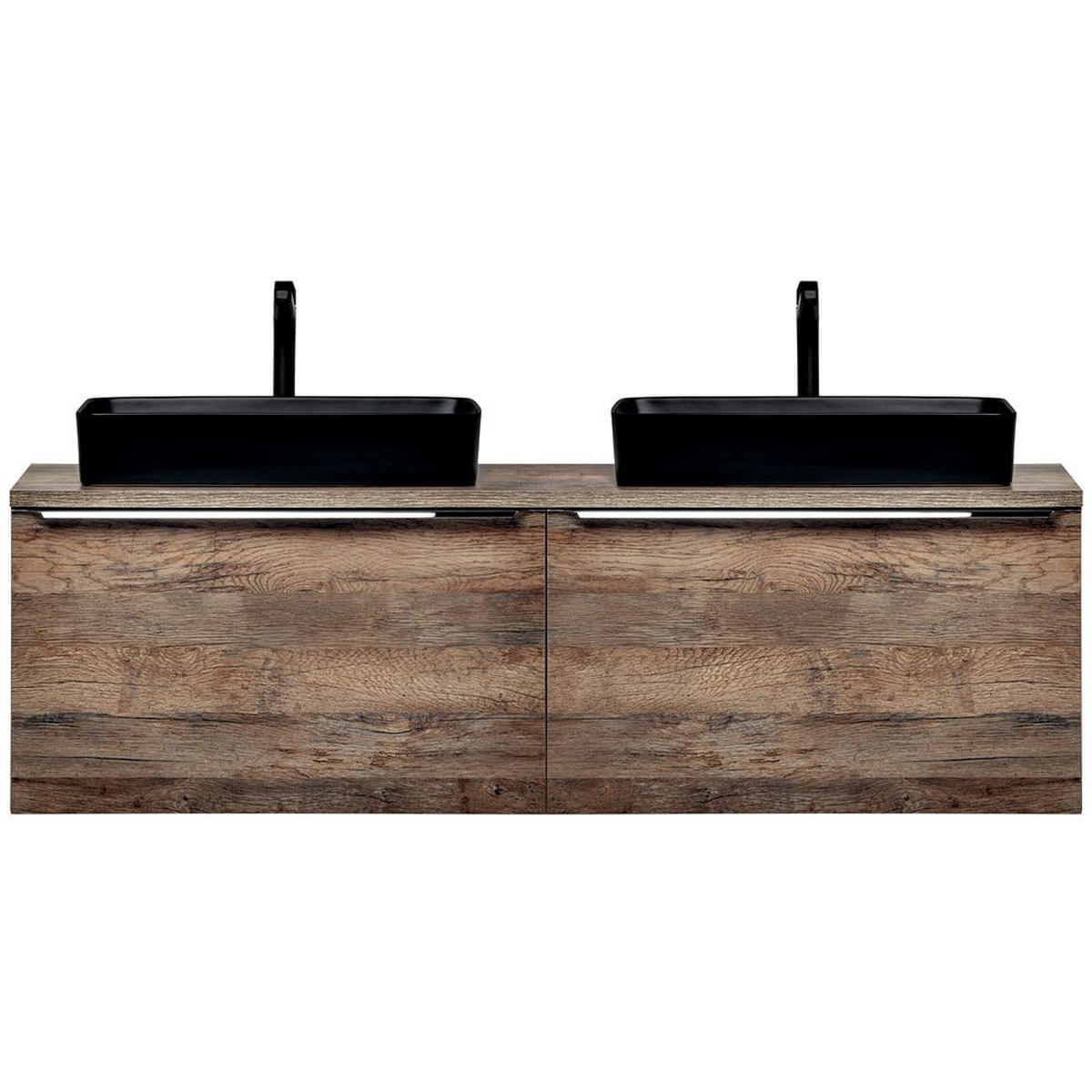 BADMÖBEL-SET 5-TLG. Puebla-56 - Braun, Holzwerkstoff (160/60/46cm) - Lomado