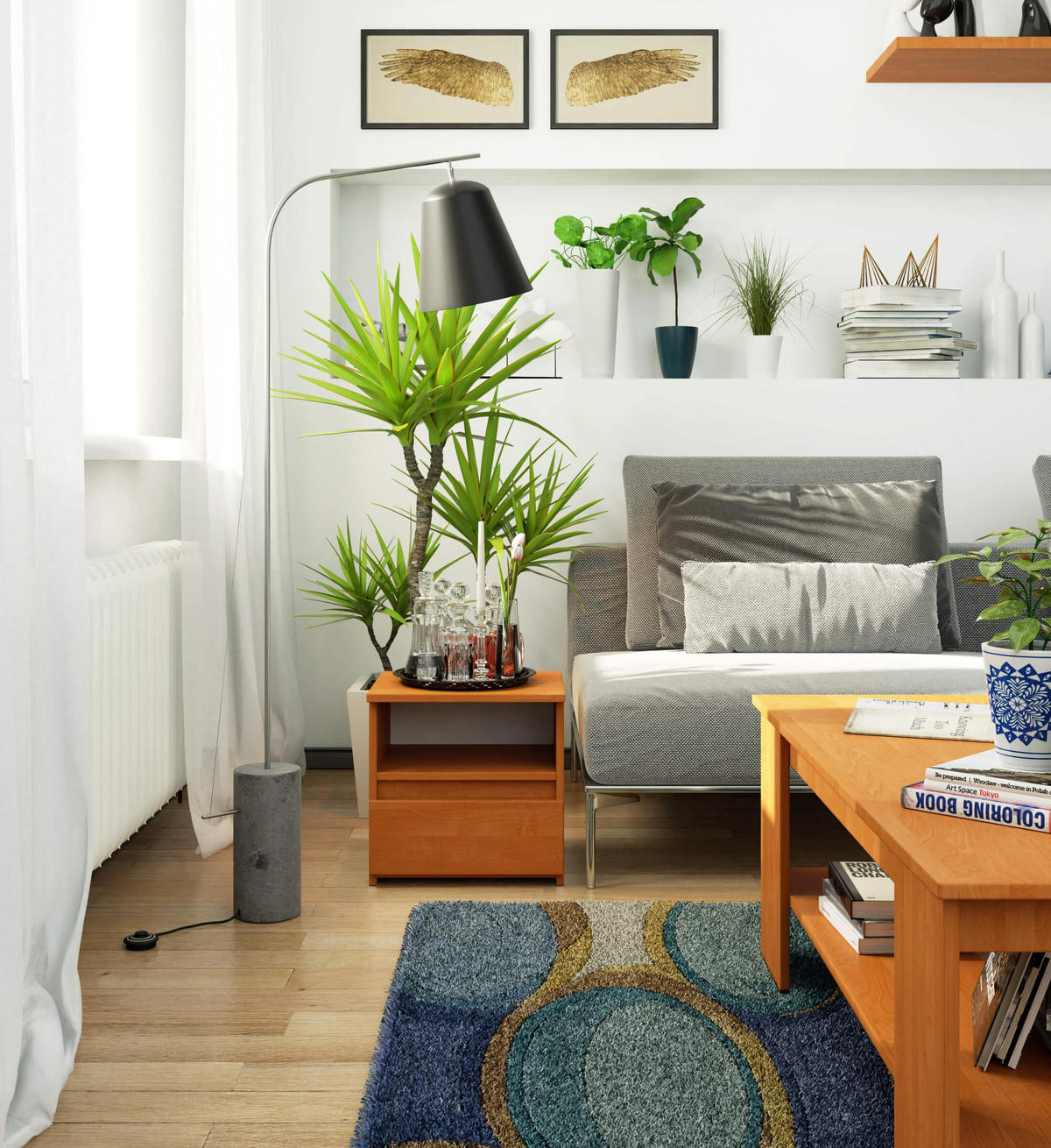 NACHTTISCH Erlefarben 40/40/35 - Erlefarben, Holzwerkstoff (40/40/35cm) - RAUMHIRSCH FURNITURE