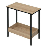 BEISTELLTISCH, Hellbraun, 2 Regale, Stauraum - Hellbraun, Holzwerkstoff (50/50/25cm) - Kaket