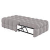 SCHLAFSOFA 2-in-1 aus Teddy-Stoff, ausziehbar, 183/76/42 cm, Grau - Grau, Textil (76/42/183cm) - Redom