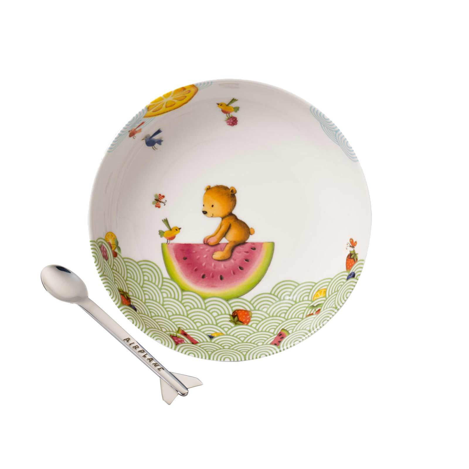 KINDERGESCHIRR Hungry as a Bear bunt 2er Set - Multicolor, Keramik (1/1/1cm) - Villeroy & Boch